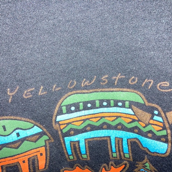 Vintage Mens Russell Yellowstone Sweatshirt XL Black - Picture 5 of 6